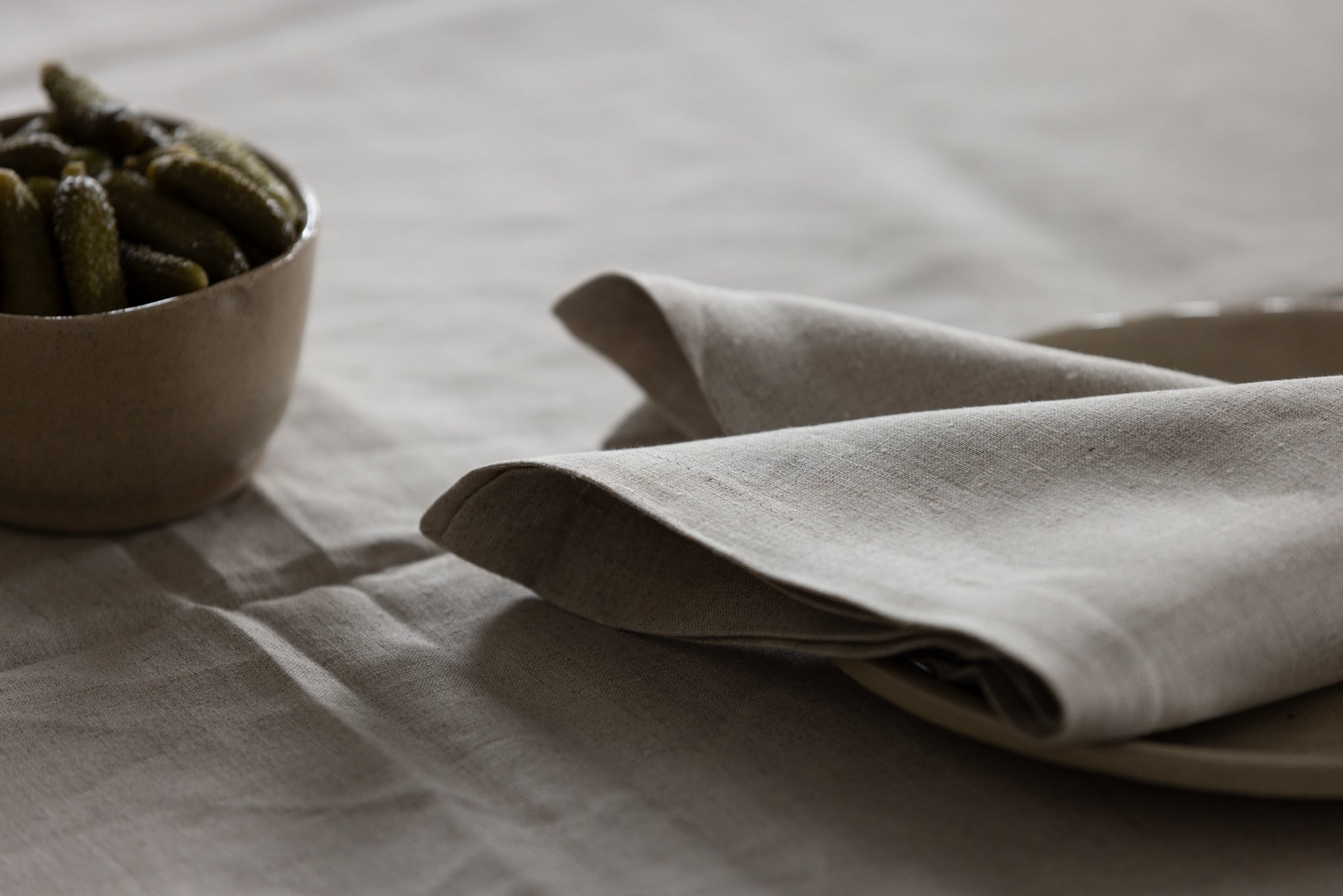 hemp linen napkin - clean edge